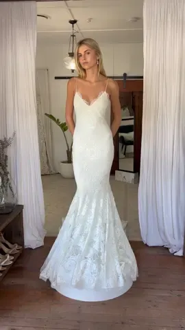 Clo is one of our Iconic gowns. But its love at first sight every time. 🤍  Try on Clo in our signature rose stretch lace or that same gorgeous silhouette in buttery smooth crepe. Book your appointment through the link in bio.  #graceloveslace #loveatfirstsight #laceweddingdress #cathedrallengthveils #longveil #veil #fittedweddingdress #weddingdress #bridetok #bridetobe #2025bride #bridallook #weddingdressshopping 