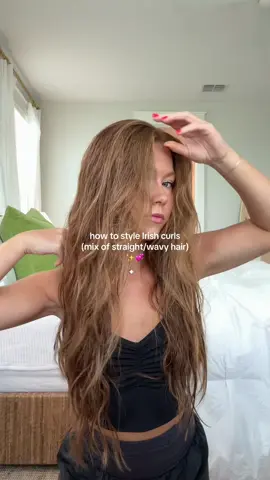 you can either diffuse or air dry but I diffused today to speed up the process 💕 #irishcurls #wavyhair #fyp 