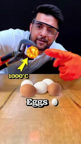 Experiment 1000°C RHCB and Eggs 🥚😱#satisfying #experiment #Science #eggs