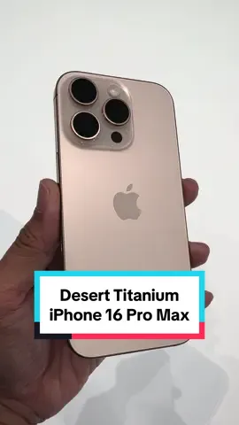 A closer look at the Desert Titanium iPhone 16 Pro Max! #Apple #iPhone #iPhone16 #iPhone16Pro #iPhone16ProMax #ApplePark #AppleEvent #Glowtime #Tech #Geek #TechTok #fyp #fypシ 