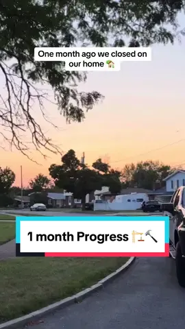 It’s been such a fun adventure 🏡❤️🌅 so lucky to have the family we do! So much help over these last few weeks as we make our perfect 1968 split level home feel like ours. I just love my home! #Home #homeowner #homeownership #homedecor #homedepot #renovation #house #workinprogress #blessed #transformation #retro #happy 