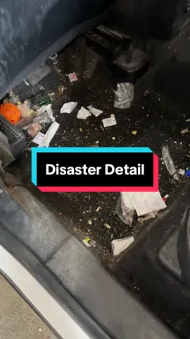 Doing “disaster details” isnt as hard as it looks - you should be following the same process on every detail to streamline your work efficiently #detailing #cardetailing #interiordetailing #carcleaning #cleaning 