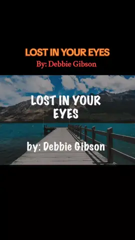 Lost In Your Eyes | Debbie Gibson Karaoke Cover Song Lyrics #karaoke #karaoketiktok #duet #videoke #kantahan #lyrics #fypシ゚viral #foryou #tiktokph #viral 