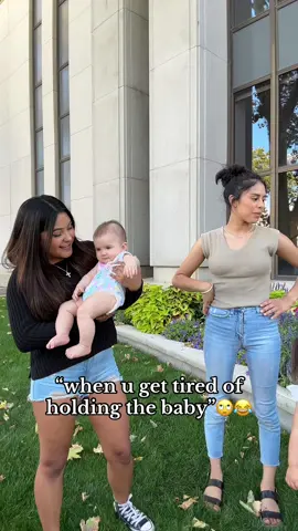even her mom got tired and gave the baby to grandma!🤣 #aunties #aunts #moms #grandma 