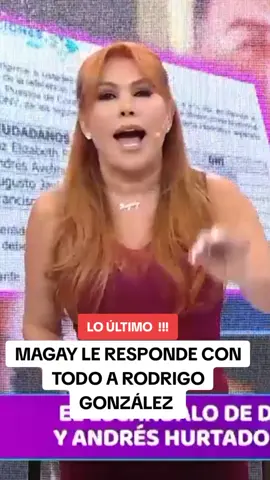 Magaly le responde a Rodrigo González peluchín #magalytvlafirme #magalymedina #rodrigogonzales #farandulaperuana #fypシ 
