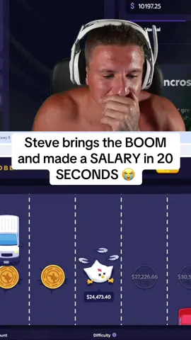 Steve brings the BOOM and made a SALARY in 20 SECONDS 😭 #stevewilldoit #kickstreaming #streamer #costcoguys 