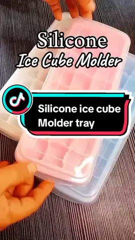 silicone ice cube molder. Easy to used. click the yellow basket to buy#ice #icecubemolder #trending #affordable 