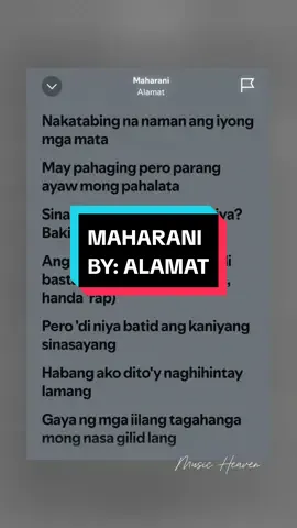 sinusumpa kay bathala, ako'y hindi magsasawa 🤍 #maharani #alamat #ppop #fullsong #songlyrics #lyricvideo #musicvideo #vibes #opm #fyp #foryou 