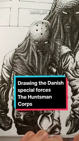 Drawing the special forces around the world  Denmark 🇩🇰 #artist #art #illustration #drawing #army #military 