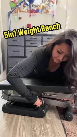Finer Form 5in1 Weight Bench! A great collection to my Home Gym! 🔥♥️ #weightbench #bench #benchpress #benchworkout #workout #workoutmotivation #FitTok #Fitness #goals #fullbodyworkout 