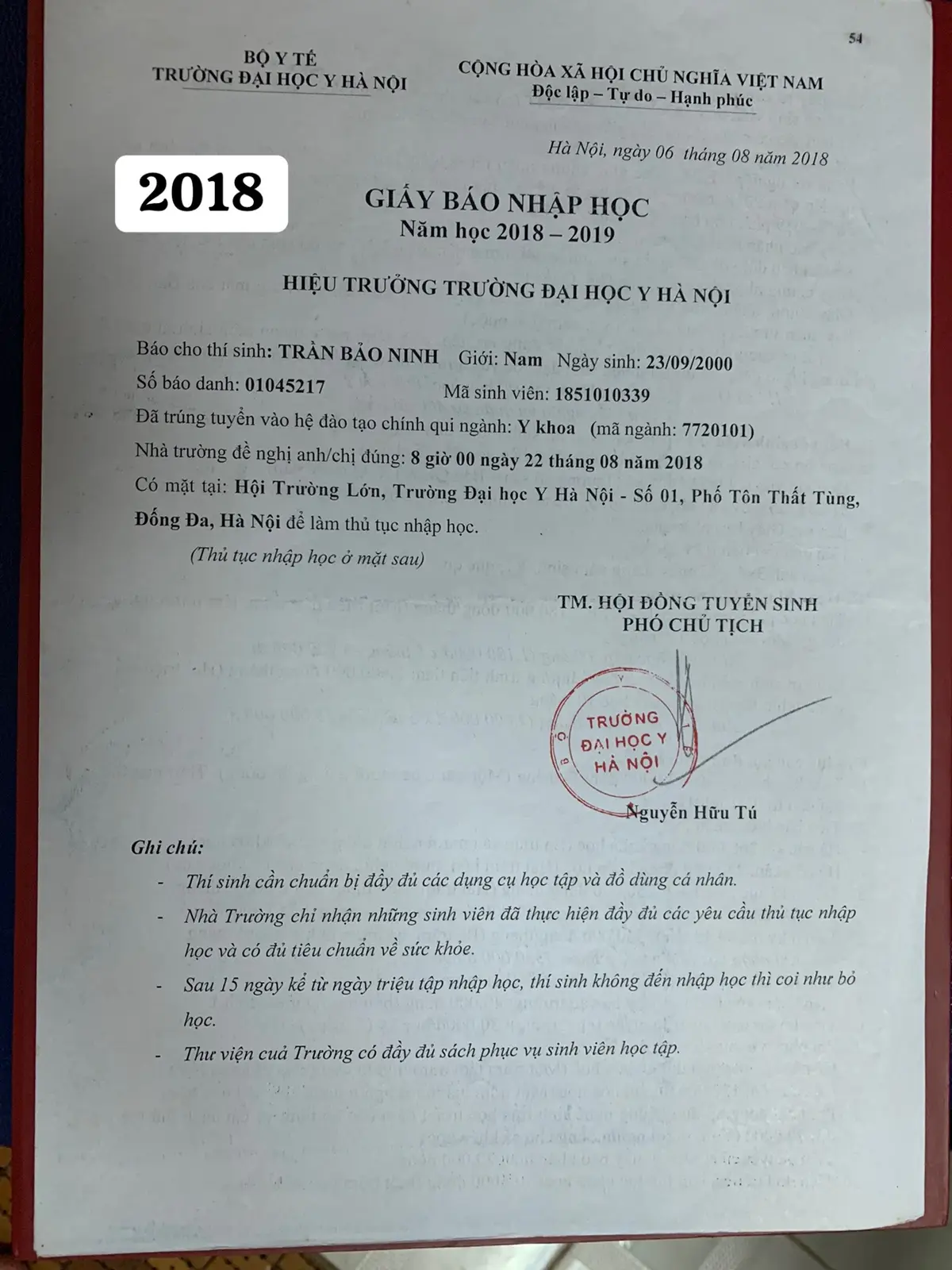 2018 - 2024. Trần Bảo Ninh - Bác sĩ Y khoa K116 - BSNT K49 Trường Đại học Y Hà Nội #matchingday #daihocyhanoi #bacsi #bacsinoitru #dongluc #uocmo #xuhuongtiktok 