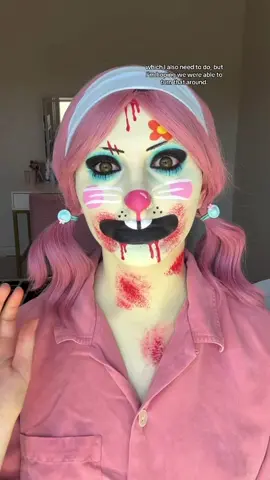 Our Sunset Makeup cursed sanrio look 🤭 #ViralBeauty #cosplay #cosplaymakeup #sanriocore #sanrioaesthetic #sanriocosplay #sfxmakeup #sfxmakeupartist #sfxmakeupremoval #gothmakeup #gothmakeuptutorial #clownmakeup #clowncore #halloweenmakeup #halloweenmakeuplook 