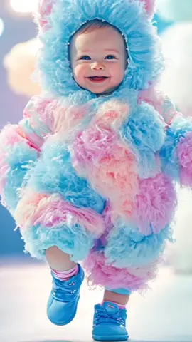 Cute Baby Fashion Show ⭐️✨ #cute #fashion #baby #fyp #viral #AI #babiesoftiktok #Runway 