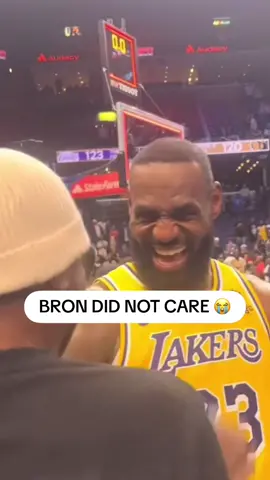 LeFakeLaugh 😂 #hoopsnation #lebron #lebronjames (via IG// anthony_supreme)