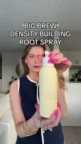 Fuller, faster! Our Big Brew Density Building Root Spray will give you the much needed volume pick-me-up you have been looking for 🤩🤩 🎥 : @samlabrahams #thedrybarway #drybar #athomeblowout