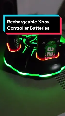 This Xbox controller rechargeable batteries with charging dock has saved me so much money. #Xbox #Xboxcontroller #rechargeablebatteries #gaming #videogames 