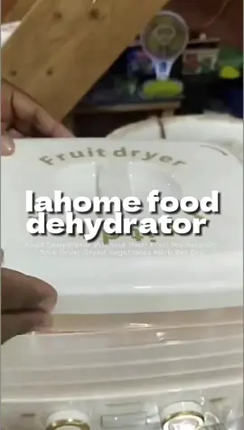 LAHOME Food Dehydrator Machine for Meat, Fruits, Vegetables, Herbs, and Pet Treats - On Sale Upgrade your kitchen with the versatile LAHOME Food Dehydrator Machine! Perfect for drying meat, fruits, vegetables, herbs, and even making healthy pet treats. This high-quality dryer preserves the natural flavors and nutrients of your food, offering a convenient way to create homemade snacks. Adjustable Temperature & Timer: Control the drying process with precise temperature settings and a timer to suit various food types. Large Capacity: Comes with multiple trays, allowing you to dry different items simultaneously. Easy to Clean: Trays are removable and dishwasher-safe, making cleanup a breeze. Compact Design: Lightweight and compact, this dehydrator fits easily in your kitchen without taking up too much space. Create delicious and nutritious snacks at home with the LAHOME Food Dehydrator Machine—on sale now! #FoodDehydrator #HealthySnacks #DehydratorMachine #DriedFruit #DriedMeat #PetTreats #HomemadeSnacks #KitchenGadgets #FoodPreservation #HealthyLiving #DIYSnacks #HerbDryer #VegetableDryer #OnSale #LAHOMEDehydrator #HealthyLifestyle #FoodDryer #NaturalSnacks #MealPrep #SnackTime
