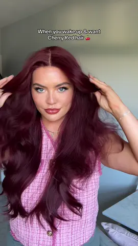 I mean, it has to be done 🌶️ #cherryredhair #wig #jbextension #cherrywig #syntheticwig #affordablewig #cheapwig #autumnhair #cowgirlcopper #redwig #wigtok @JBextension 