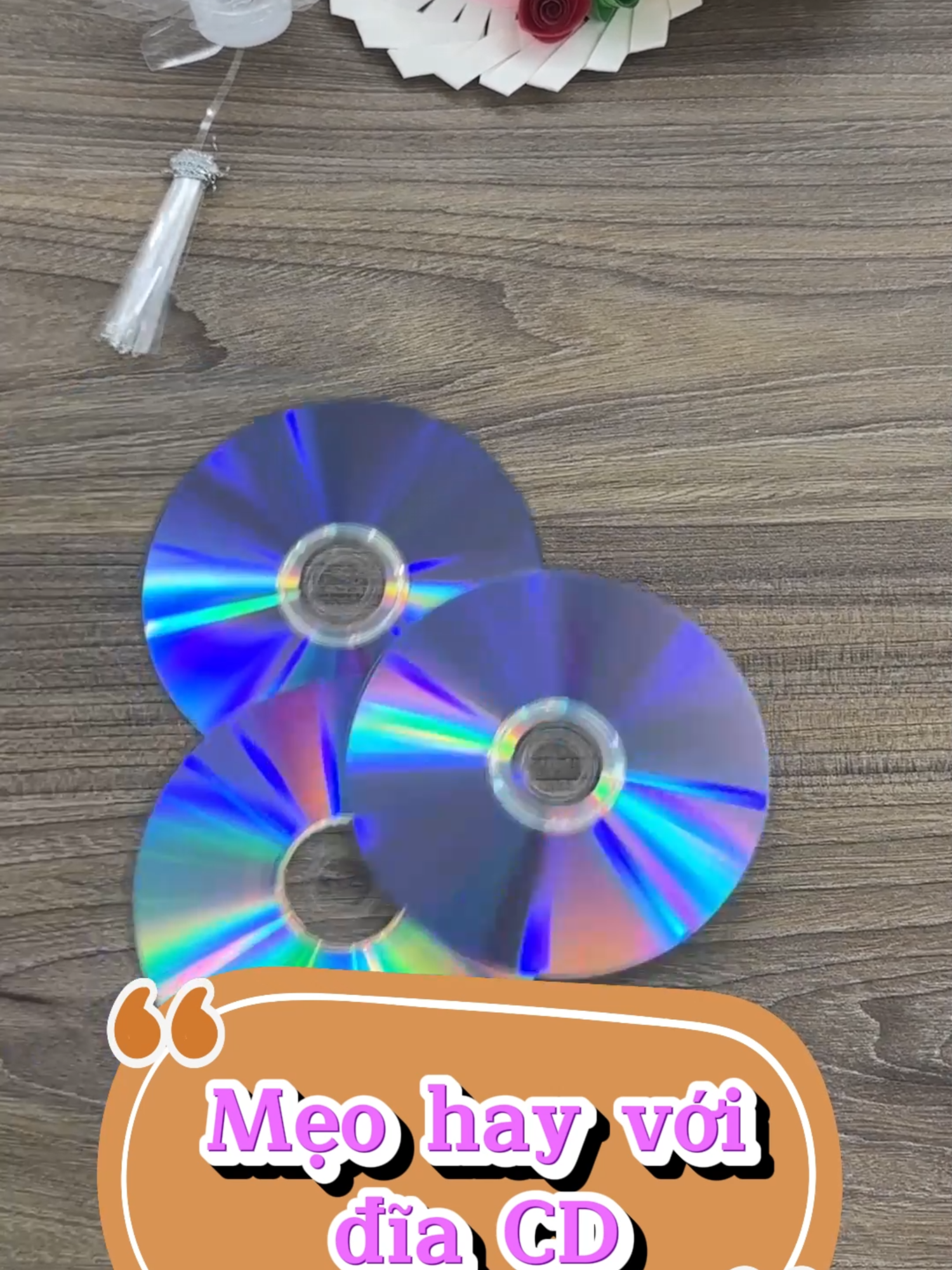 Mẹo hay với đĩa CD cũ, lưu ngay nhé #meohay #meohaycuocsong #meohaymoingay #cachlam