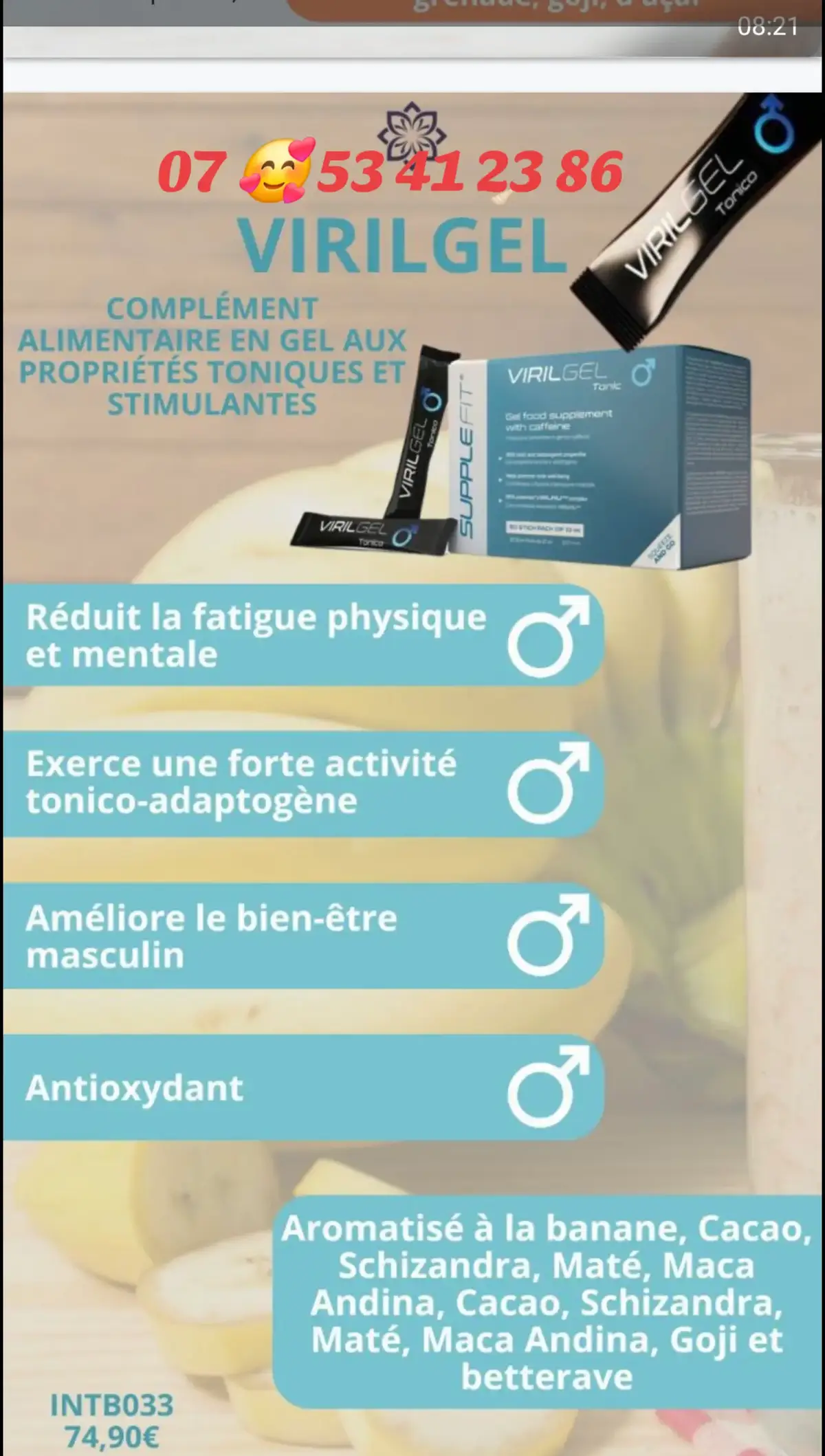 vitamine contre la virilité  des hommes  #virilité #vendre #efficace #viraltiktok #abonné #francais #latoiletendance 