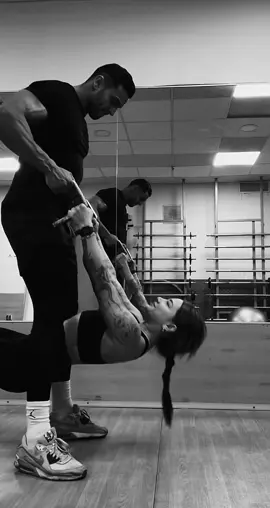 This is your Sign to Try this Exercise 🖤🔥 #gym #gymgirl #Gymboy #Gymcoule #Couples #couple #love #workout #gymworkout #coupleworkout #exercise #gympartner