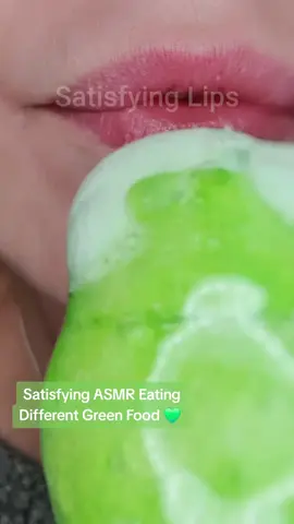Satisfying ASMR Eating Different Green Coloured Food 💚 Mukbang Compilation #satisfyinglips #asmreatingsounds #mukbangeatingshow 