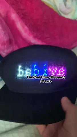 This hat is so cool you can make it say anything #hat #smarthat #coolhats 