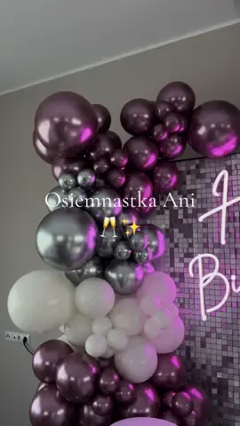 18 🥂#dekoracja #balony #balloons #balloonsdecoration #birthday #letsparty #dekorator #viral #party #wspolpraca #dekoracjebalonowe #ściankibalonowe #pink #happybirthday #white 