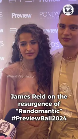 James Reid on the resurgence of “Randomantic” #fyp #wheninmanila #trendingnewsph #tiktoknews #EntertainmentNewsPH #SocialNewsPH #breakingnewsph #jamesreid #issapressman #previewball2024