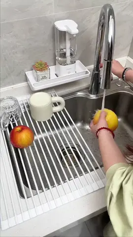 Kệ gấp gọn đựng chén bát giúp tăng không gian nhà bếp hơn #xuhuong #thinhhanh #dogiadung #giadungtienich #giadungthongminh #review 