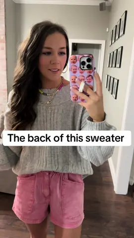 Tiktok shop clothes are the best  The back of this sweater is beautiful.  @LILYTREE  #affordable #pretty #need #affordablefashion #tiktokshopfinds #tiktokshop #shopping #sweater #fall #fallfashion #sweaterweather 