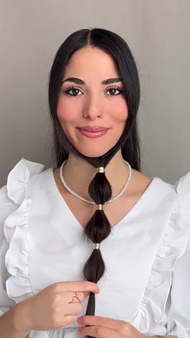 Easy Cute Hairstyle 🤍✨ #hairstyletutorial #easyhairstyles #cutehairstyles #backtoschool #fallhair #hairideas #hairinspo #hairtok #hairinfluencer #contentcreator 