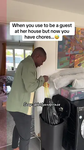 I’m now her elite employee 🤦🏾‍♂️🤦🏾‍♂️ #fypシ゚viral #viral #employee #chores #guest #humor #couplestiktok #couple #xybca #princenletty 