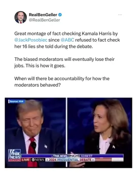 Don’t worry, we will fact check for you ABC… #Fyp #biden #trump #KamalaHarris #harris 