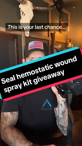 Your chance to get a loaded kit with 2 cans of SEAL hemostatic wound spray and an ARMR systems XT1 tq. Link in my bio to enter, today is the last day to enter and we announce the winner 9:15 pm eastern time this friday LIVE!! Click the link and register for the live event. @BC3 Technologies #sealhemostaticwoundspray 