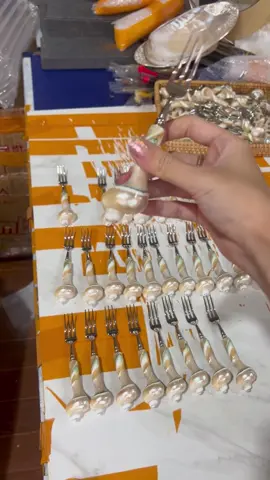  Natural Seashells Mother Of Pearl Spoons White Natural Shell Jams Caviar Spoon Mother of Pearl Spoon For Dinner#fypシ゚viral #craft #shell #conch #conchshell #fpy #wholesale 