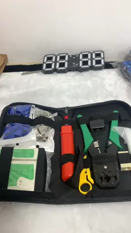 10pcs network cable tester wire crimping LAN RJ45 RJ11 Tool Set👍 #lancable #networkcable #networkman #rj45 