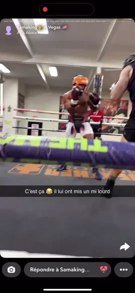 Sparring a vegas @Bakary.smk dans mon coin ❤️