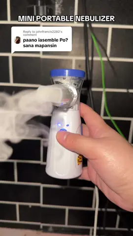 Replying to @johnfrancis2282 MINI PORTABLE NEBULIZER #nebulizer #portablenebulizer #meshnebulizer #mci #asthma 