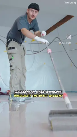 Warum Ausgleichsmasse entlüften❓❓❓ #maler #bodenleger #fliesenleger #innenausbau #renovieren #tippsundtricks #hausbau #sanieren #baustellenupdate