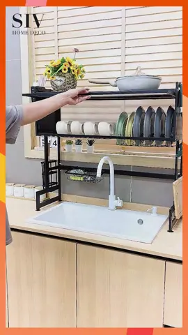 Kệ để chén bát trên bồn rửa tiện lợi, chiều ngang có nhiều kích thước và đi kèm rất nhiều phụ kiện ạ #kệchén #tủchén #chénbát #thépkhônggỉ #thépcarbon #giadung #giadungthongminh #giadungtienich #siv #sivhomedecohcm #sivhomedecohanoi 