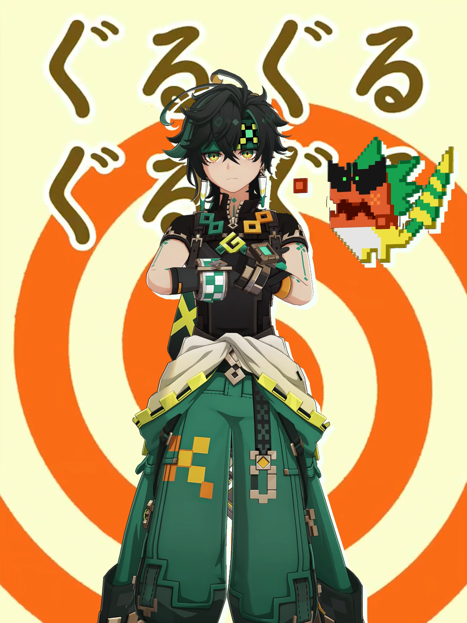 Kinich Maitake Dance #kinich #ajaw #genshinimpact #hoyocreators #mmd #まいたけダンス #儒烏風亭らでん #hololive