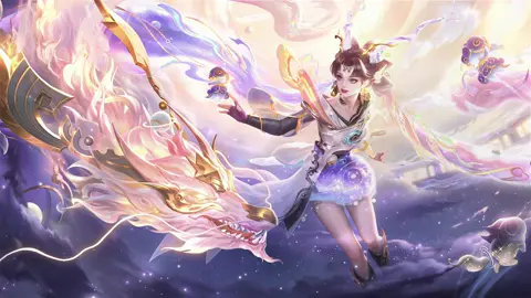 Animation splash art | Violet  Vọng Nguyệt Long Cơ #animation #splash #art  #lienquanmobile #aov  #rov #rovthailand #honorofkings #hok #xuhuong 
