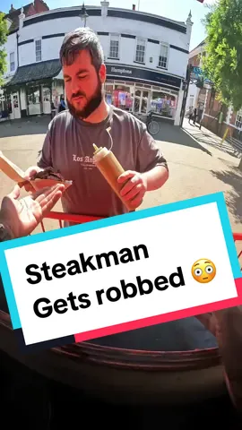 Its finally hapoened the sauce has been robbed 😱 #steak #fries #viral #fyp 