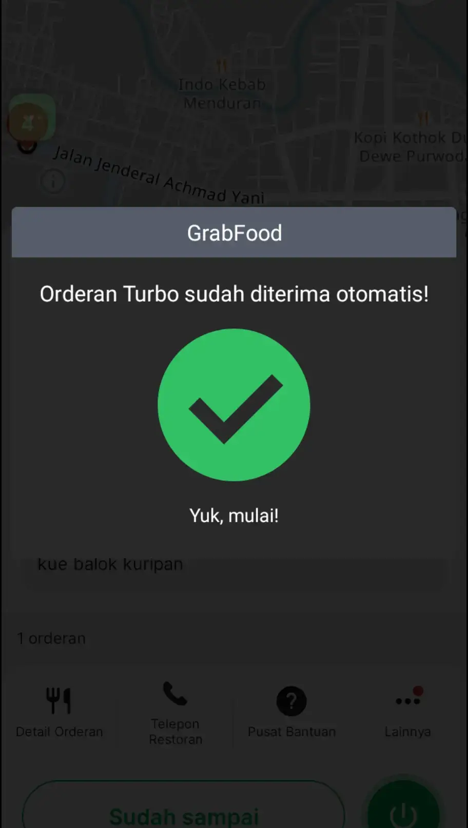 Kalo dapat notif ini pasti driver ojol senang 😁#grabfood #grab #grabikehemat #grabike #grabmart #grabinstant #grabcar 