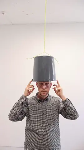 Bucket head 🪣 #bucket #performanceart #spinning 
