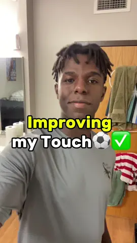 Improving my touch⚽️✅ Game Review + Vlog coming pretty soon! #fyp #football #Soccer #tutorial #skill 