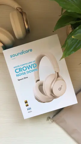 My first headphones are so aesthetic 🎧✨ #unboxing #aesthetic #asmr #soundcore #spaceone #techlover 