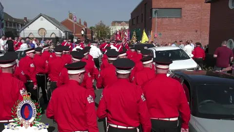 Shankill Protestant Boys Flute Band on parade on Saturday 7th September 2024 for the annual Brian Robinson Memorial Parade