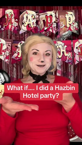 Reminder that this is just a what if and i would never do a Charloe party! Thats why the costume isnt complete 😂 #whatif #hazbinhoteledit #hazbinhotelcosplay #charliemorningstar 